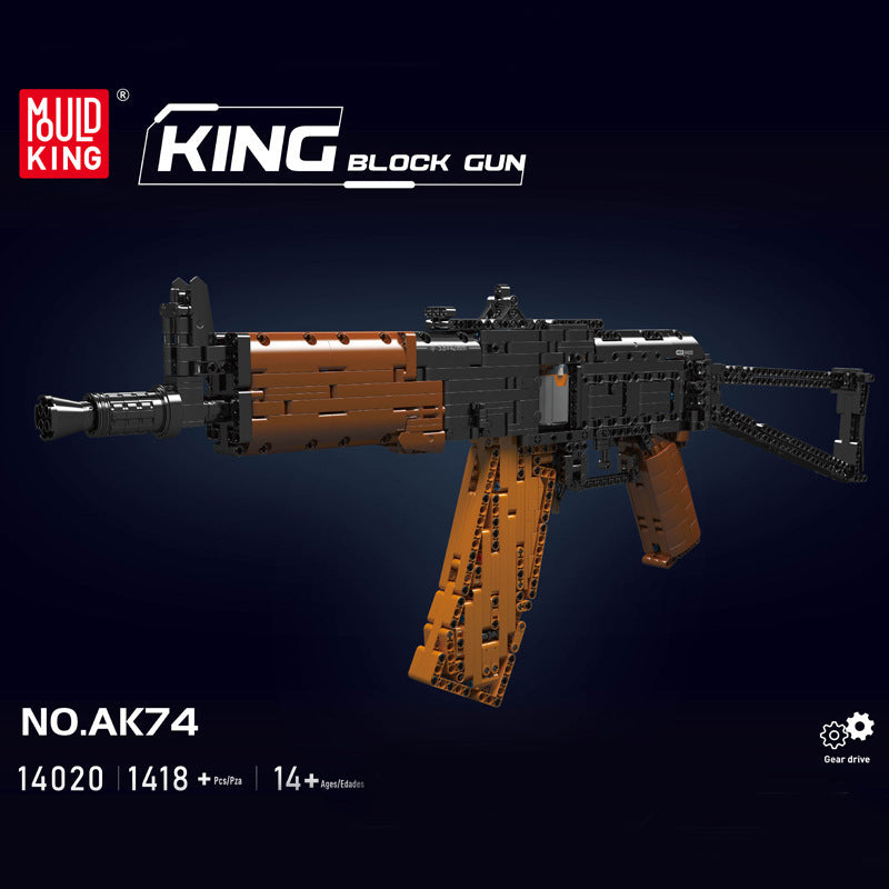 Mould King 14020 - Motorized AK-47 Assault Rifle Gun