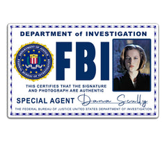 X FILES Dana Scully FBI ID Card