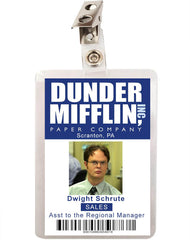 The Office Dwight Schrute Dunder Mifflin ID Badge