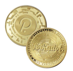 Polkadot Coin - Gold Metal Physical Blockchain Cryptocurrency Collectible Coin - Funky Toys 