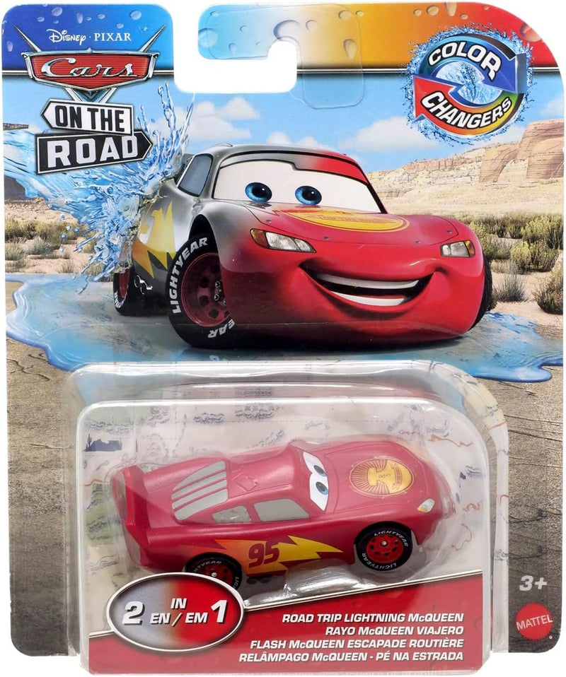 Disney Pixar Cars On The Road Color Changers - Road Trip Lightning McQueen