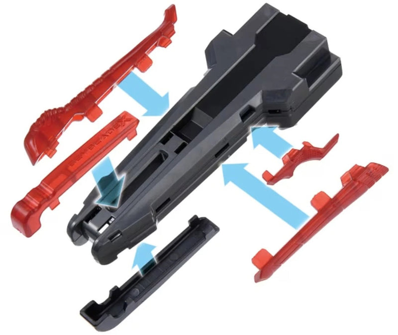 Takara Tomy Beyblade X - BX-41 Rubber Custom Grip (Gunmetal Version)