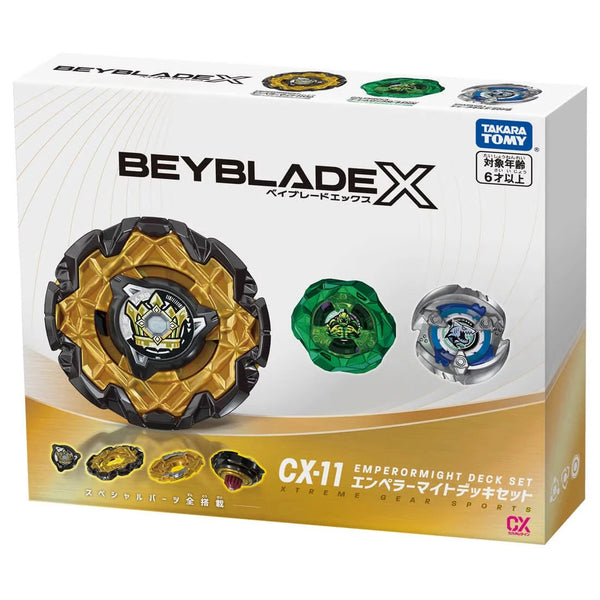Takara Tomy Beyblade X Starter Set - CX-11 Emperor Might Deck Set