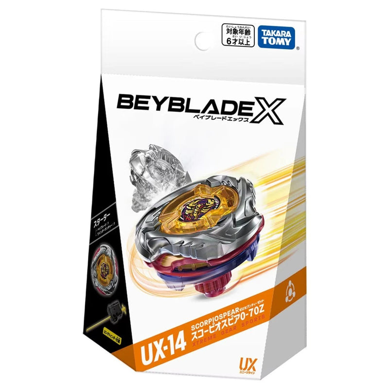 Takara Tomy Beyblade X Starter Set - UX-14 Starter ScorpioSpear
