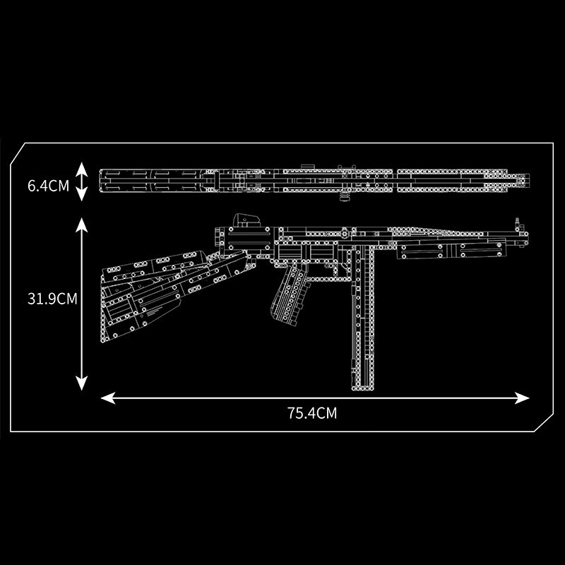 Mould King 14022 - Tompson Submachine Gun