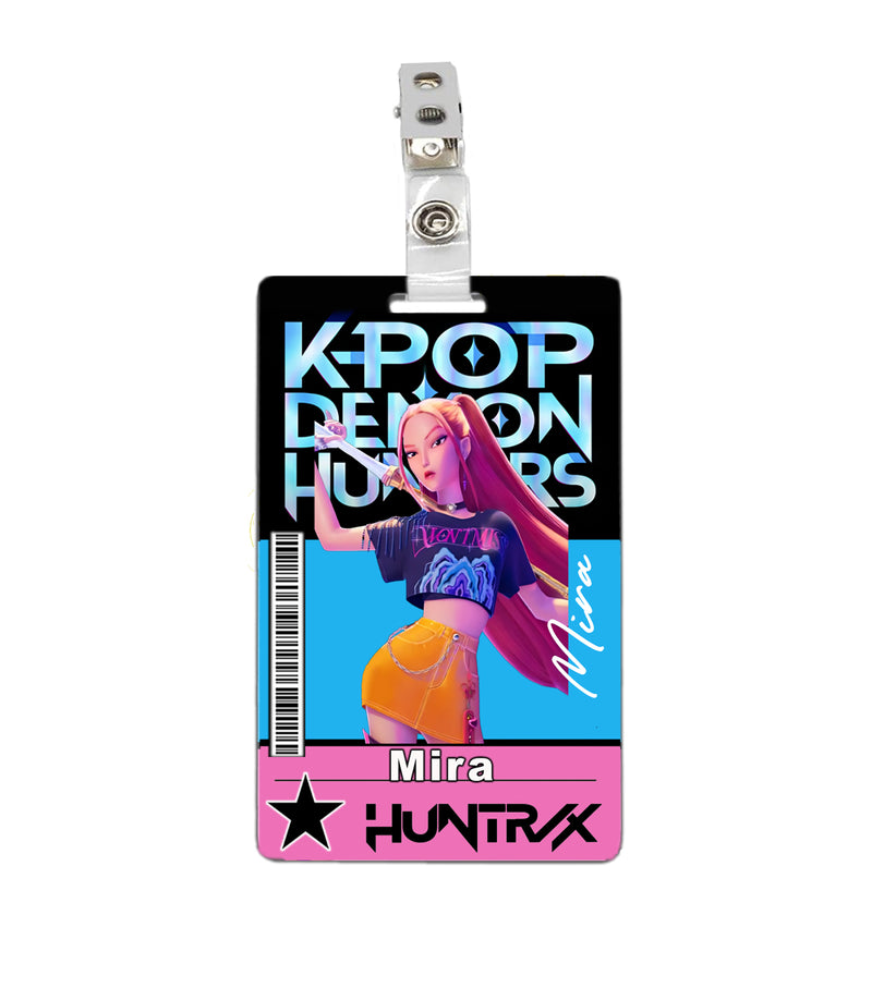 K-pop Demon Hunters Mira ID Badge PVC