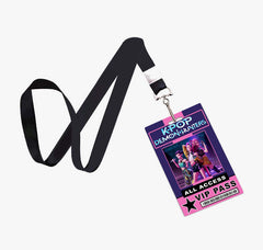 Kpop Demon Hunters VIP Pass ID Badge Lanyard PVC