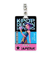 K-pop Demon Hunters Zoey ID Badge PVC