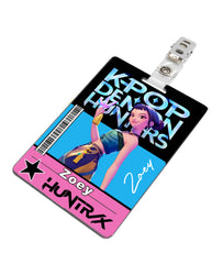 K-pop Demon Hunters Zoey ID Badge PVC
