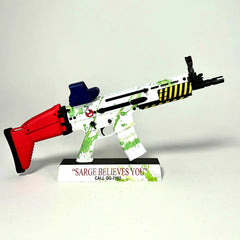 GoatGuns Die-Cast Metal Miniature -  Limited Edition SCAR Halloween