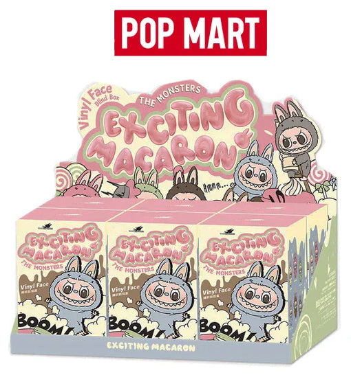 Popmart Labubu Exciting Macaron ラブブ Pop Mart Labubu The Monsters Exciting Macaron Vinyl Face