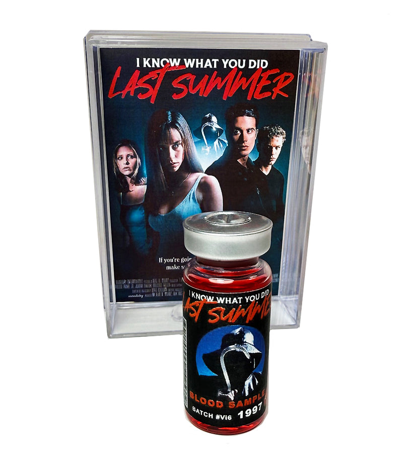 I Know What You Did last Summer Blood Sample Vial Bottle with Display Collectable Box