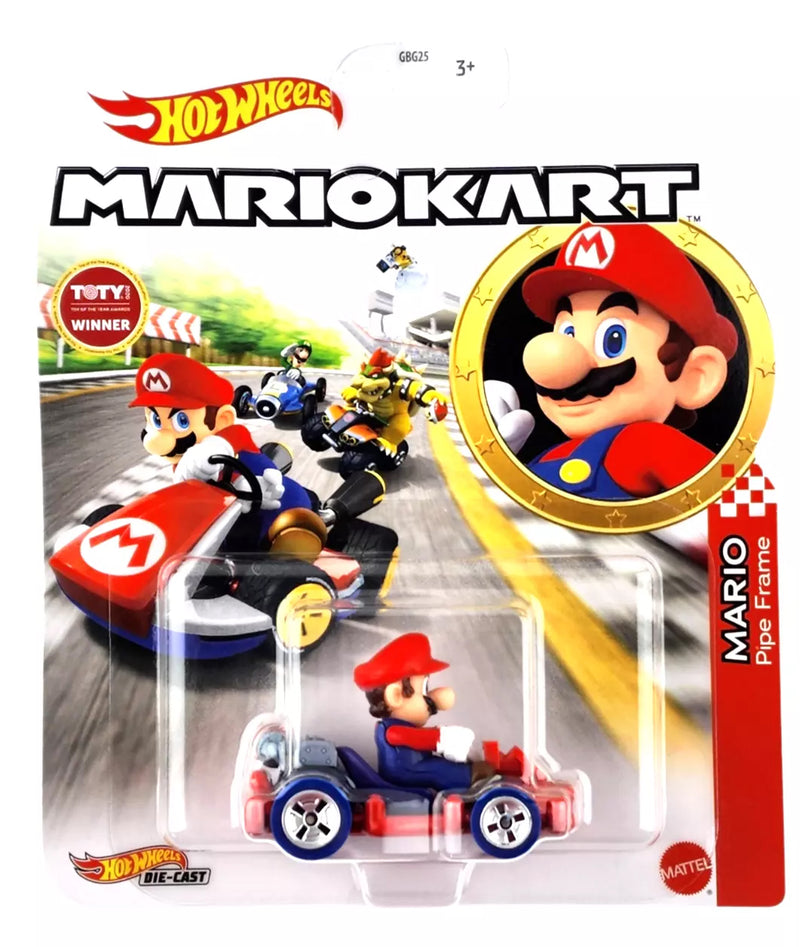 Hot Wheels Die-Cast 1/64 Mario Kart - Mario Pipe Frame