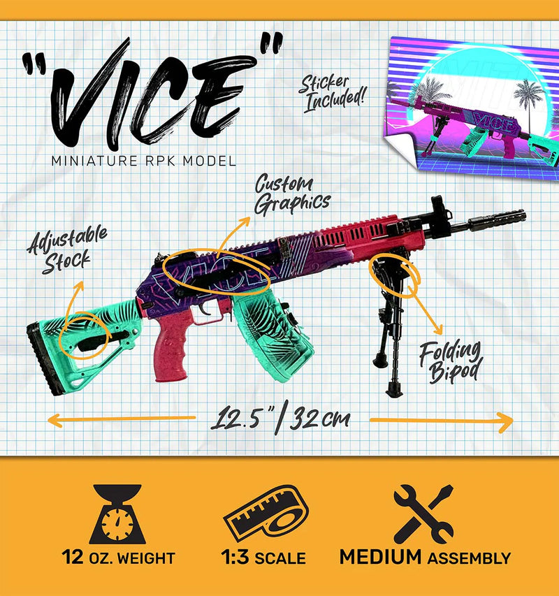 GoatGuns Die-Cast Metal Miniature -  Limited Edition RPK 'VICE'