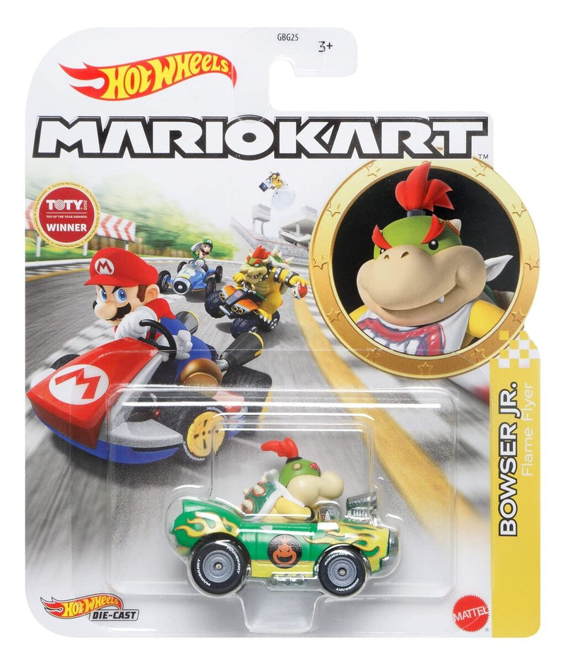 Hot Wheels Die-Cast 1/64 Mario Kart - Bowser Jr. Flame Flyer