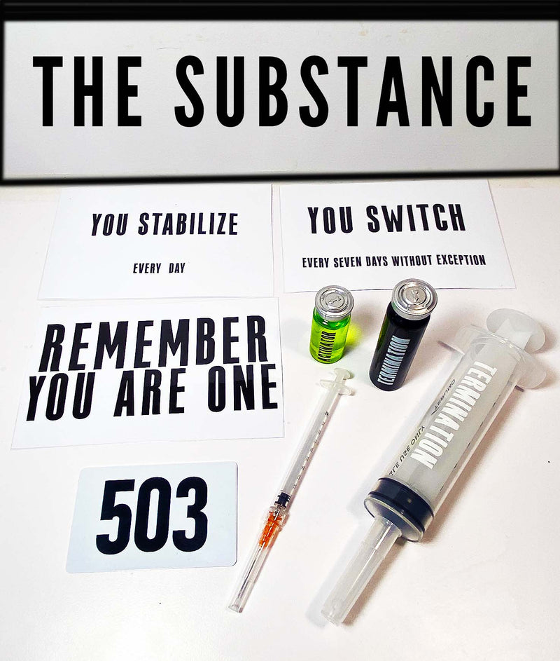 The Substance Activator & Termination Serum Vial Bottles with Syringe and Card Set