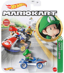 Hot Wheels Die-Cast 1/64 Mario Kart - Baby Luigi Sneeker