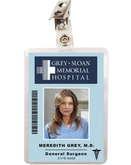 Grey's Anatomy Meredith Grey Sloan Memorial Hospital ID Badge