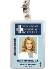 Grey's Anatomy Izzie Stevens Grey Sloan Memorial Hospital ID Badge