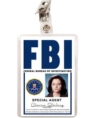 Silence of the Lambs Special Agent Clarice Starling FBI ID Badge