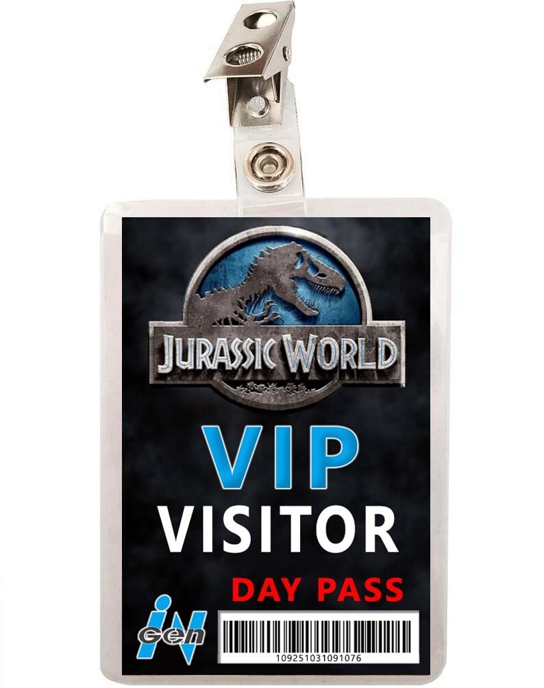 Jurassic World VIP Visitor ID Badge