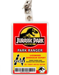 Jurassic Park Ranger License ID Badge