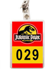 Jurassic Park Vehicle Parking Tag Badge