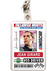 Talladega Nights Jean Girard Nascar Driver ID ID Badge