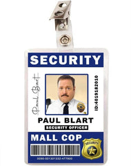 Mall Cop Paul Blart Security ID Badge
