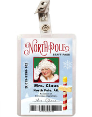 North Pole Mrs Claus ID Badge