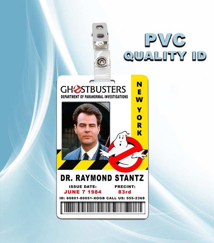 Ghostbusters Raymond Stantz ID Badge PVC
