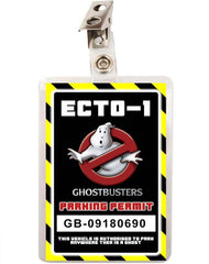 Ghostbusters ECTO-1 Parking Permit ID Badge