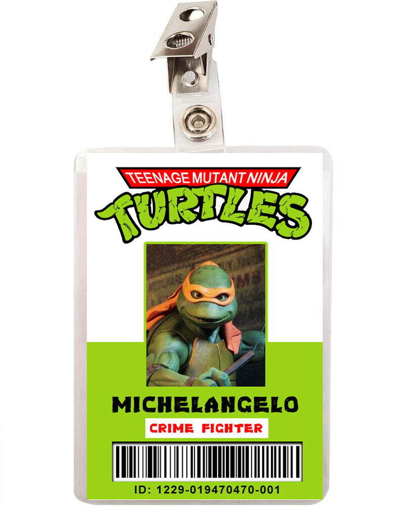 Ninja Turtles Michelangelo ID Badge