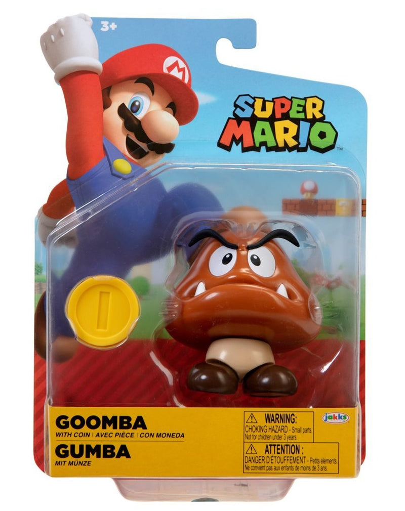 Nintendo Super Mario 4 inch Action Figure - Goomba - Funky Toys 
