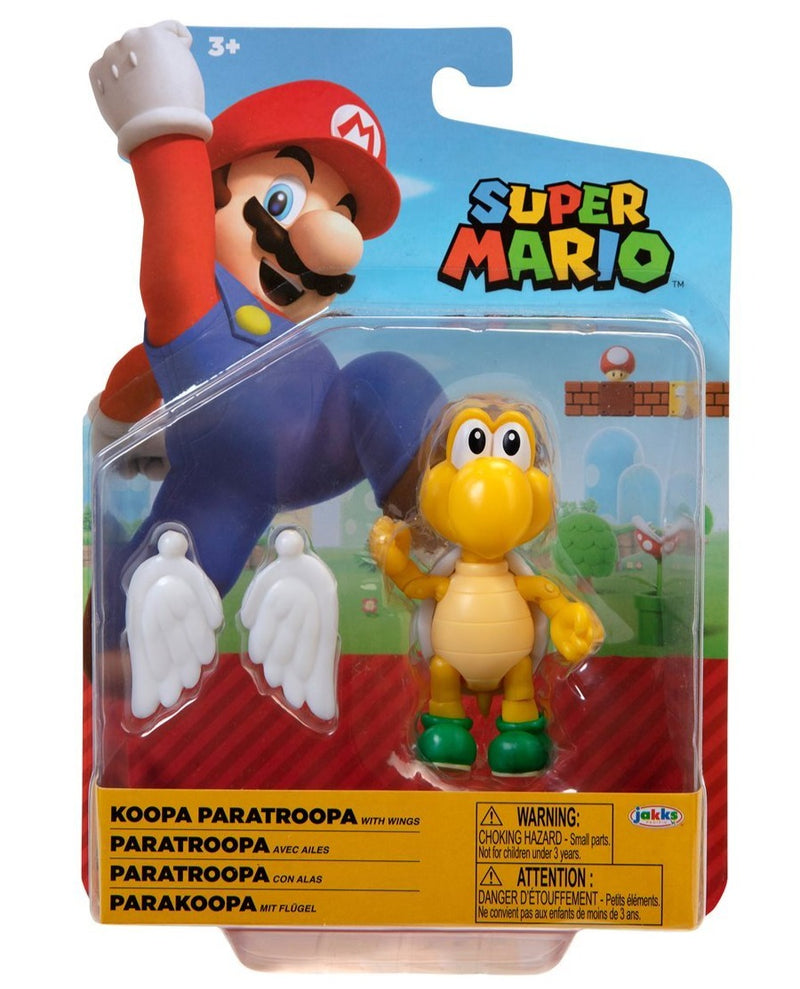 Nintendo Super Mario 4 inch Action Figure - Koopa Paratroopa - Funky Toys 