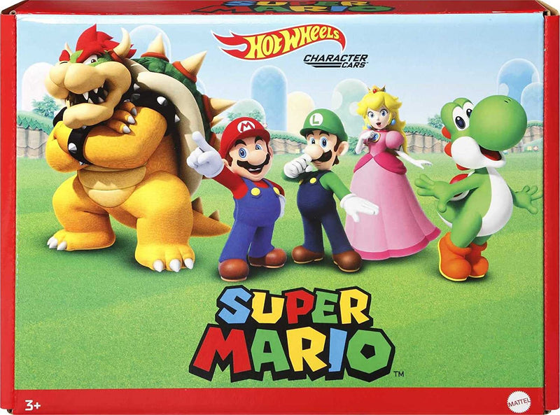 Hot Wheels Die-Cast 1/64 Super Mario Character 5pk