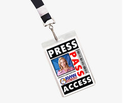 Anchorman Movie Veronica Corningstone Press Pass Lanyard ID