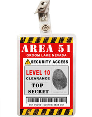 Area 51 Security Access ID Badge