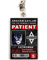 Arkham Asylum Patient Catwoman ID Badge