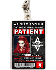 Arkham Asylum Patient Poison Ivy ID Badge