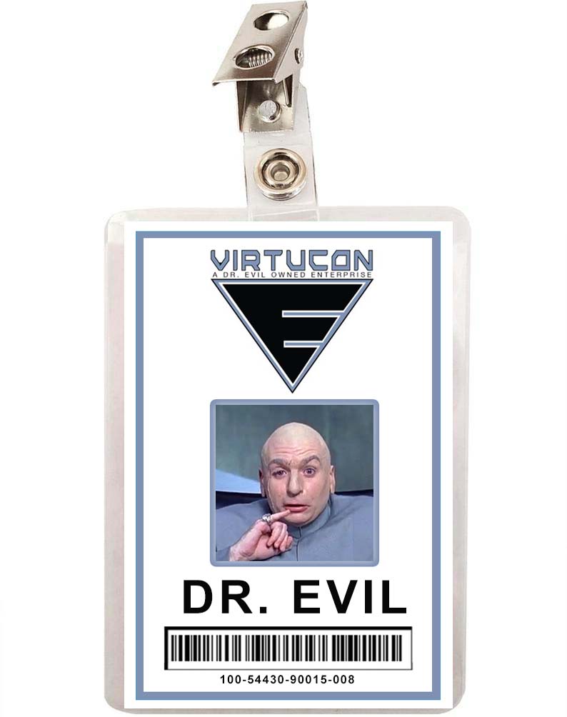 Austin Powers Dr. Evil Virtucon ID Badge