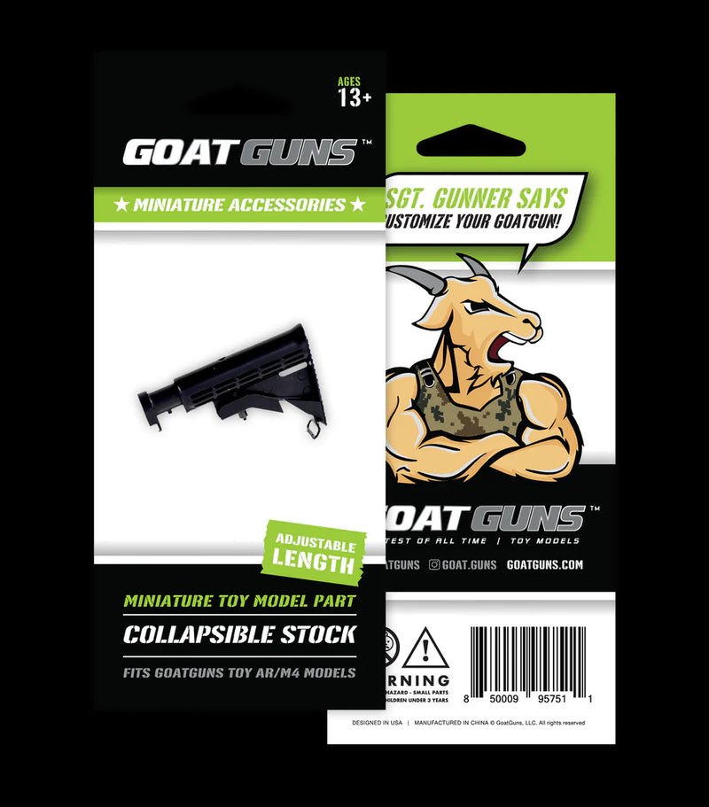 GoatGuns Die-Cast Metal Miniature - Adjustable AR Stock