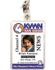Anchorman Movie Brian Fantana ID Badge