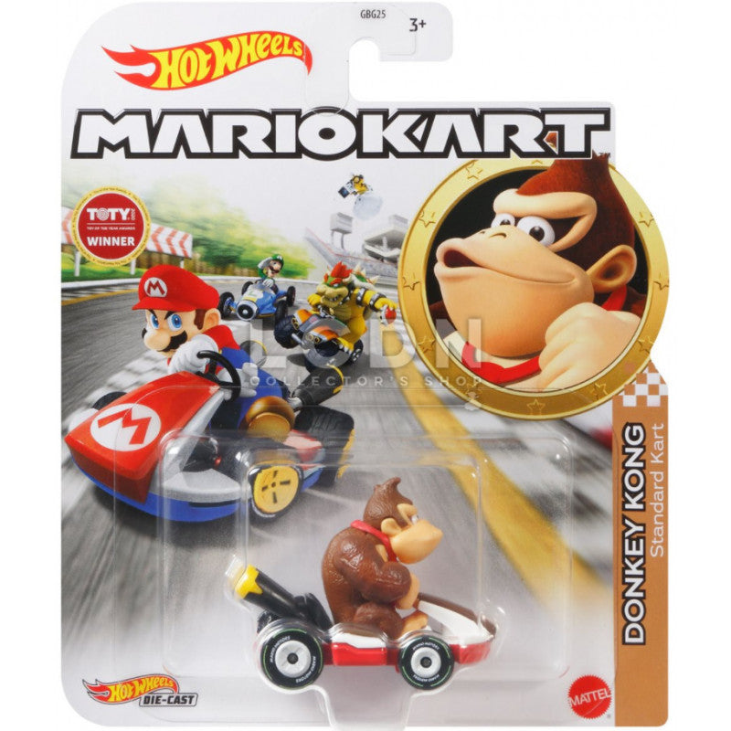 Hot Wheels Die-Cast 1/64 Mario Kart - Donkey Kong Standard Kart - Funky Toys 