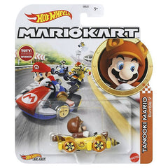 Hot Wheels Die-Cast 1/64 Mario Kart - Tanooki Mario - Bumble V