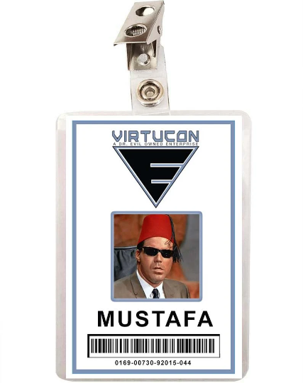 Austin Powers Mustafa Virtucon ID Badge