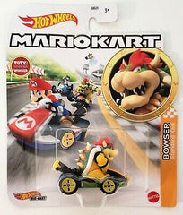 Hot Wheels Die-Cast 1/64 Mario Kart - Bowser Standard Cart - Funky Toys 