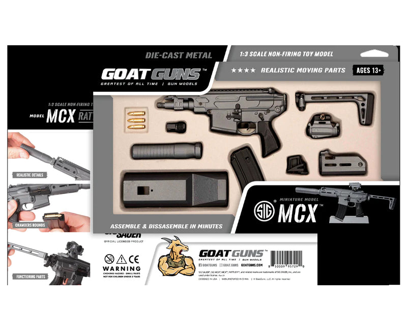 GoatGuns Die-Cast Metal Miniature - SIG MCX® - Concrete