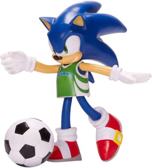 Sonic the Hedgehog 4 inch Action Figure - Sonic With Soccer Ball - Funky Toys 