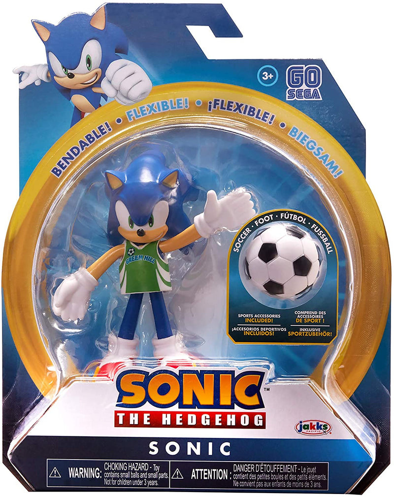 Sonic the Hedgehog 4 inch Action Figure - Sonic With Soccer Ball - Funky Toys 